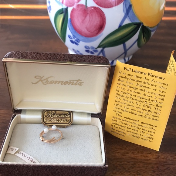 KREMENTZ 14KT.GOLD OVERLAY PIN VTG - Picture 11 of 12